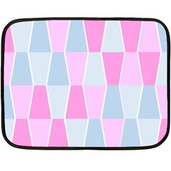 Geometric Pattern Design Pastels Double Sided Fleece Blanket (mini) 