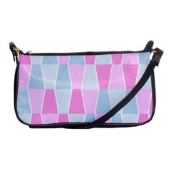 Geometric Pattern Design Pastels Shoulder Clutch Bag