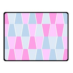 Geometric Pattern Design Pastels Double Sided Fleece Blanket (small) 