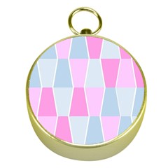 Geometric Pattern Design Pastels Gold Compasses