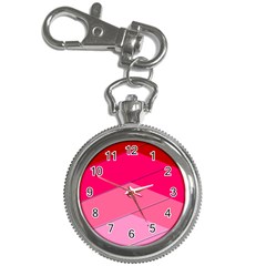 Geometric Shapes Magenta Pink Rose Key Chain Watches