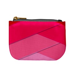 Geometric Shapes Magenta Pink Rose Mini Coin Purse