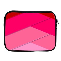 Geometric Shapes Magenta Pink Rose Apple Ipad 2/3/4 Zipper Cases