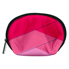 Geometric Shapes Magenta Pink Rose Accessory Pouch (medium)