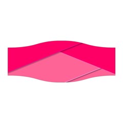 Geometric Shapes Magenta Pink Rose Stretchable Headband