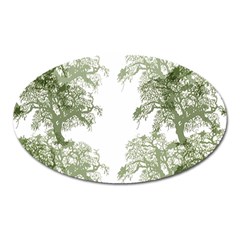 Trees Tile Horizonal Oval Magnet