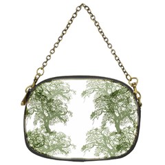 Trees Tile Horizonal Chain Purse (two Sides)