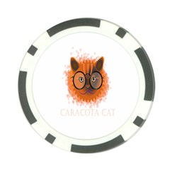 Cat Smart Design Pet Cute Animal Poker Chip Card Guard by Sudhe