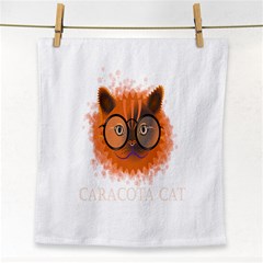 Cat Smart Design Pet Cute Animal Face Towel by Sudhe