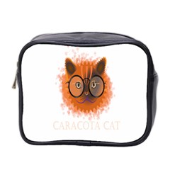 Cat Smart Design Pet Cute Animal Mini Toiletries Bag (two Sides) by Sudhe