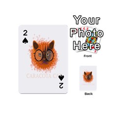 Cat Smart Design Pet Cute Animal Playing Cards 54 (mini) by Sudhe