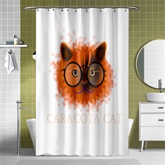 Cat Smart Design Pet Cute Animal Shower Curtain 48  X 72  (small)  by Sudhe