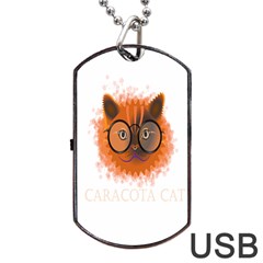 Cat Smart Design Pet Cute Animal Dog Tag Usb Flash (one Side) by Sudhe