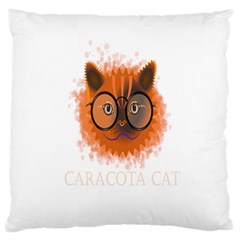 Cat Smart Design Pet Cute Animal Large Flano Cushion Case (two Sides) by Sudhe