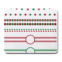 Christmas Borders Frames Holiday Large Mousepads by Sudhe