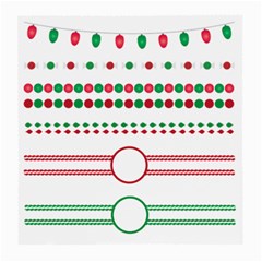 Christmas Borders Frames Holiday Medium Glasses Cloth by Sudhe