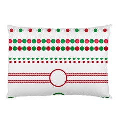 Christmas Borders Frames Holiday Pillow Case (two Sides) by Sudhe