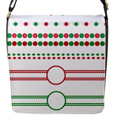 Christmas Borders Frames Holiday Flap Closure Messenger Bag (s) by Sudhe