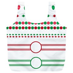 Christmas Borders Frames Holiday Full Print Recycle Bag (xl) by Sudhe