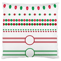 Christmas Borders Frames Holiday Standard Flano Cushion Case (two Sides)