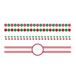 Christmas Borders Frames Holiday Satin Wrap Front