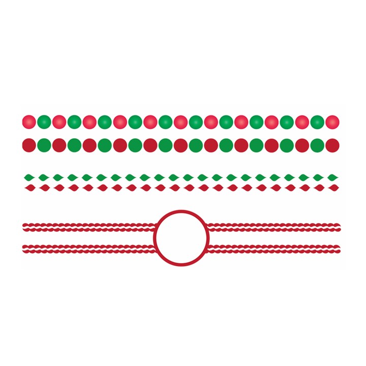 Christmas Borders Frames Holiday Satin Wrap