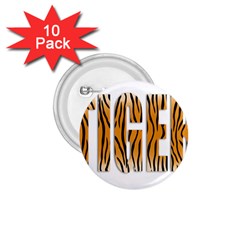 Tiger Bstract Animal Art Pattern Skin 1 75  Buttons (10 Pack) by Sudhe