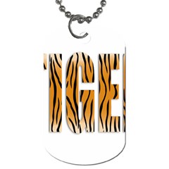 Tiger Bstract Animal Art Pattern Skin Dog Tag (one Side) by Sudhe