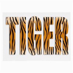 Tiger Bstract Animal Art Pattern Skin Large Glasses Cloth by Sudhe