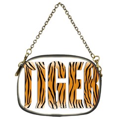 Tiger Bstract Animal Art Pattern Skin Chain Purse (one Side) by Sudhe