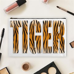 Tiger Bstract Animal Art Pattern Skin Cosmetic Bag (large) by Sudhe