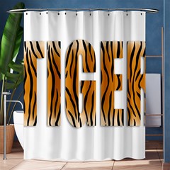 Tiger Bstract Animal Art Pattern Skin Shower Curtain 60  X 72  (medium)  by Sudhe