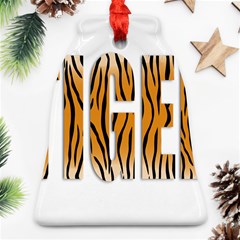 Tiger Bstract Animal Art Pattern Skin Bell Ornament (two Sides) by Sudhe