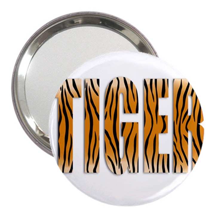 Tiger Bstract Animal Art Pattern Skin 3  Handbag Mirrors