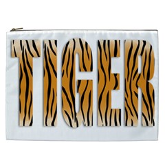 Tiger Bstract Animal Art Pattern Skin Cosmetic Bag (xxl) by Sudhe