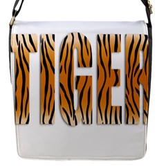 Tiger Bstract Animal Art Pattern Skin Flap Closure Messenger Bag (s) by Sudhe