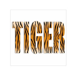 Tiger Bstract Animal Art Pattern Skin Small Satin Scarf (square) by Sudhe