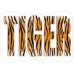 Tiger Bstract Animal Art Pattern Skin Velour Seat Head Rest Cushion by Sudhe