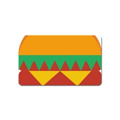 Burger Bread Food Cheese Vegetable Magnet (name Card) by Sudhe