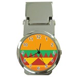 Burger Bread Food Cheese Vegetable Money Clip Watches Front