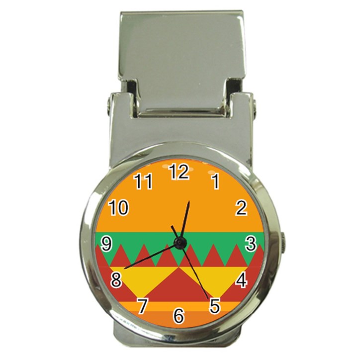 Burger Bread Food Cheese Vegetable Money Clip Watches