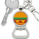 Burger Bread Food Cheese Vegetable Bottle Opener Key Chains Front