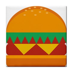 Burger Bread Food Cheese Vegetable Face Towel by Sudhe