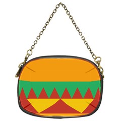 Burger Bread Food Cheese Vegetable Chain Purse (one Side) by Sudhe