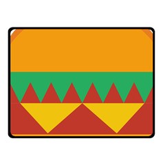 Burger Bread Food Cheese Vegetable Fleece Blanket (small) by Sudhe