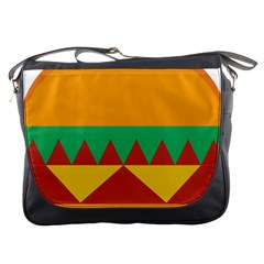 Burger Bread Food Cheese Vegetable Messenger Bag by Sudhe