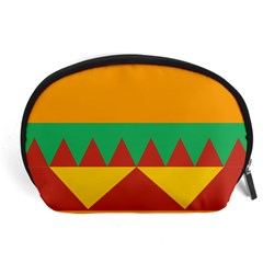 Burger Bread Food Cheese Vegetable Accessory Pouch (large) by Sudhe