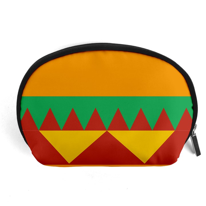 Burger Bread Food Cheese Vegetable Accessory Pouch (Large)