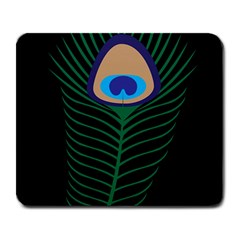 Peacock Feather Large Mousepads by Sudhe