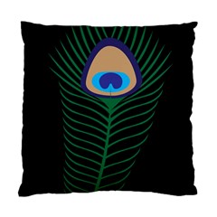 Peacock Feather Standard Cushion Case (two Sides) by Sudhe